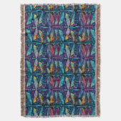 Glas in lood Dragonfly Design Deken (Voorkant Verticaal)