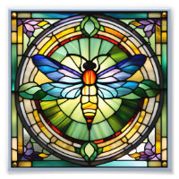 Glas in lood Dragonfly