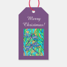 Glas in lood Dragonfly Gift Labels Cadeaulabel