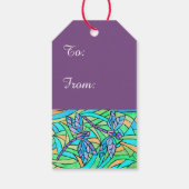 Glas in lood Dragonfly Gift Labels Cadeaulabel (Achterkant)