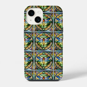 Glas in lood Dragonfly iPhone 14 Hoesje