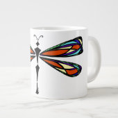 Glas in lood Dragonfly Jumbo Mok (Voorkant rechts)