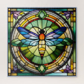 Glas in lood Dragonfly Legpuzzel (Verticaal)