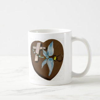 Glas in lood Dragonfly - Liefde, leven en geheugen Koffiemok