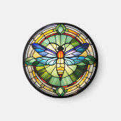 Glas in lood Dragonfly Magneet (Voorkant)