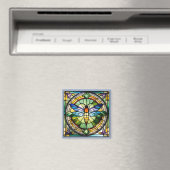 Glas in lood Dragonfly Magneet (Insitu (Vaatwasser))