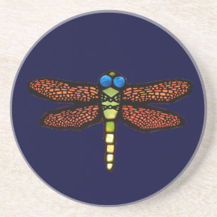 Glas in lood Dragonfly Onderzetter