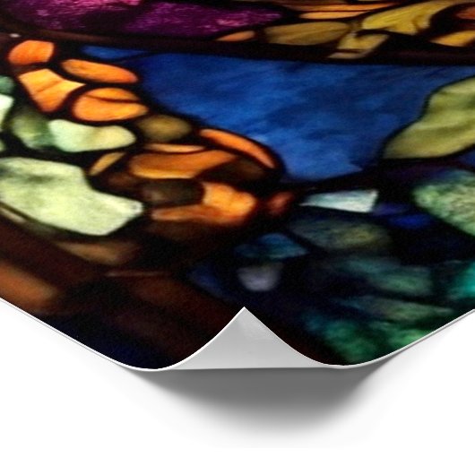 Glas in lood Dragonfly Poster (Hoek)