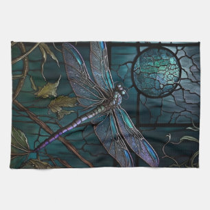 Glas in lood Dragonfly Shower Curtain Theedoek