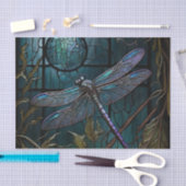 Glas in lood Dragonfly Shower Curtain Tissuepapier (Craft)