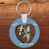 Glas in lood Dragonfly Sleutelhanger (Voorkant)