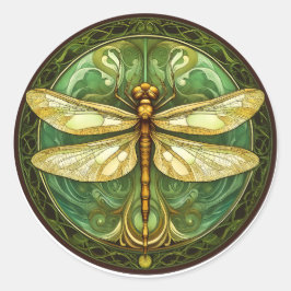 Glas in lood Dragonfly Sticker