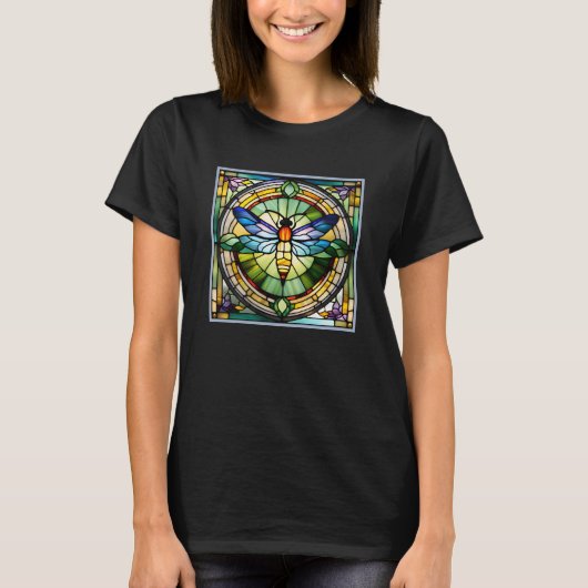 Glas in lood Dragonfly T-shirt (Voorkant)