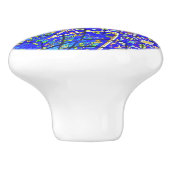 Glas in lood Drawer Keramische Knop (Zijkant)