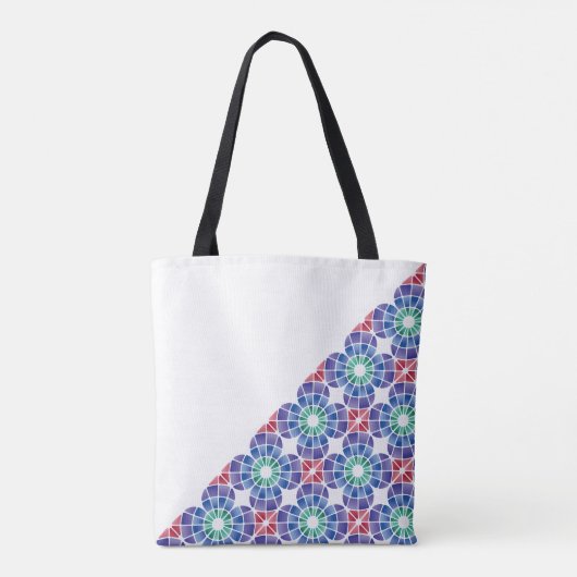 Glas-in-lood (Driehoekig - Daglicht) Tote Bag (Achterkant)