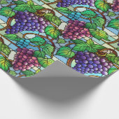 Glas in lood druiven cadeaupapier (Hoek)