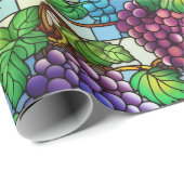 Glas in lood druiven cadeaupapier (Rol Hoek)