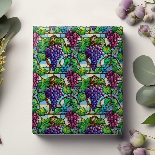 Glas in lood druiven cadeaupapier