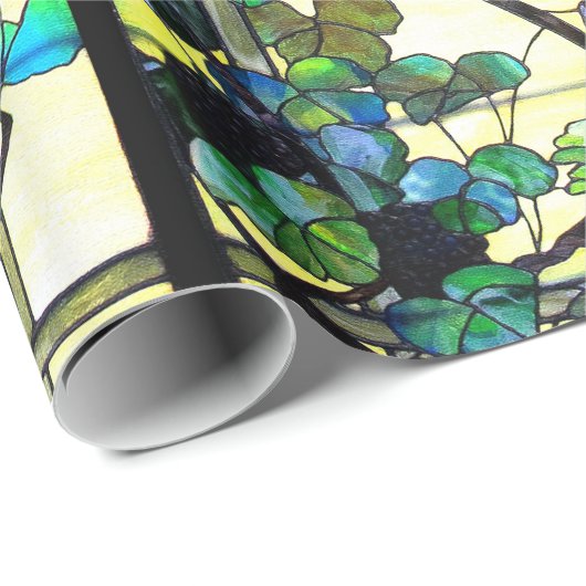 Glas in lood Druivenpapier Cadeaupapier (Rol Hoek)