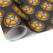 Glas in lood duif cadeaupapier (Rol Hoek)