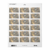 Glas-in-lood Duif Kerstmisraam Etiket (Full Sheet)