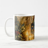 Glas-in-lood Duif Kerstmisraam Koffiemok (Links)