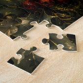 Glas-in-lood Duif Kerstmisraam Legpuzzel (Zijkant)