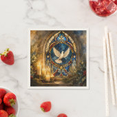 Glas-in-lood Duif Kerstmisraam Servet (Insitu)