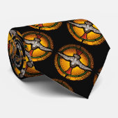 Glas in lood duif stropdas (Opgerold)