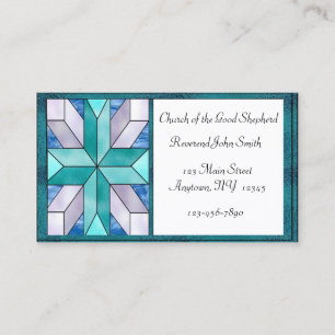 Glas in lood dwars Visitekaartje