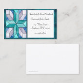 Glas in lood dwars Visitekaartje (Voorkant / Achterkant)