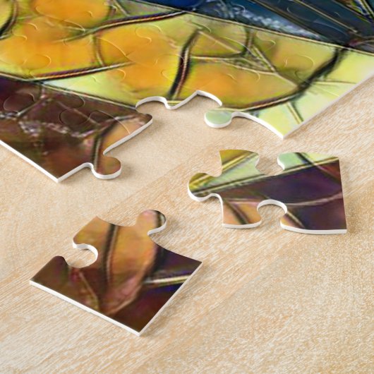 Glas in lood Dwarsvenster Legpuzzel (Zijkant)