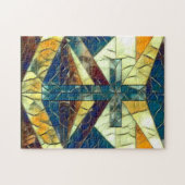 Glas in lood Dwarsvenster Legpuzzel (Horizontaal)