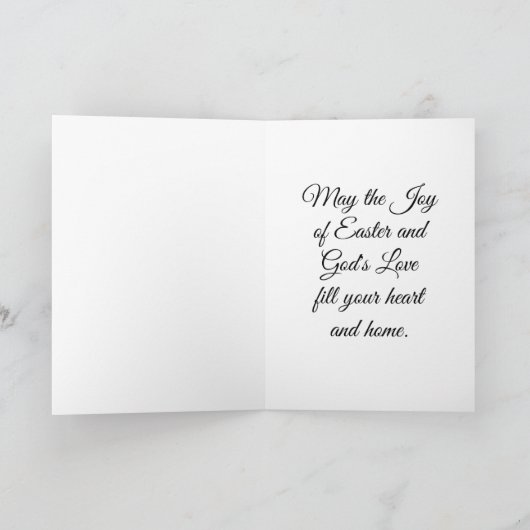 Glas in lood Easter Angel Feestdagen Kaart (Binnen)