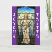 Glas in lood Easter Angel Wenskaart Kaart (Voorkant)