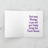 Glas in lood Easter Angel Wenskaart Kaart (Binnen)