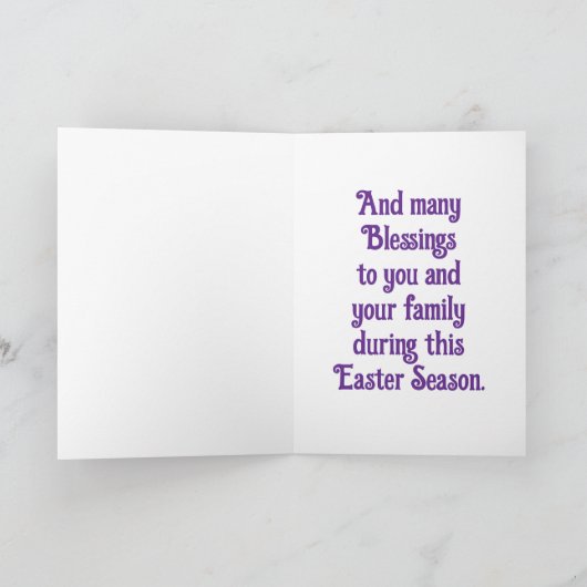 Glas in lood Easter Angel Wenskaart Kaart (Binnen)