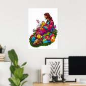 Glas in lood Easter Jesus Eggs Poster (Thuiskantoor)
