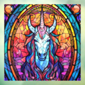 Glas in lood Eenhoorn Raamsticker (Vel 3)