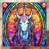 Glas in lood Eenhoorn Raamsticker (Vel 2)