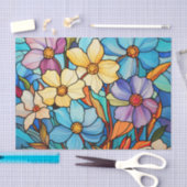 Glas in lood Effect Bloemen Bunch Decoupage Tissuepapier (Craft)