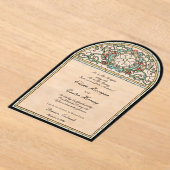  Glas in lood Effect bruiloft Acryl Uitnodigingen (Laagn)