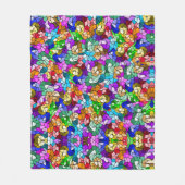 Glas in lood-effect fleece deken (Voorkant)