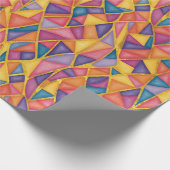 Glas-in-lood-effect Regenboog Inpakpapier (Hoek)