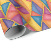 Glas-in-lood-effect Regenboog Inpakpapier (Rol Hoek)