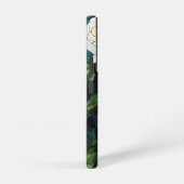 Glas in lood Effect Samsung Hoesje, Witte Rozen Samsung Galaxy Hoesje (Rechterkant)