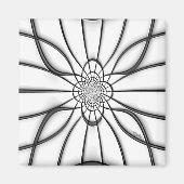 Glas in lood Elegance magnet in reliëf (Voorkant)