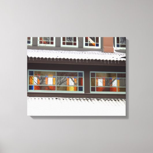 Glas in lood en ijsjes - Martha's wijngaard Canvas Afdruk (Voorkant)