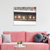 Glas in lood en ijsjes - Martha's wijngaard Canvas Afdruk (Insitu (Woonkamer))