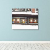 Glas in lood en ijsjes - Martha's wijngaard Canvas Afdruk (Insitu (Houten vloer))